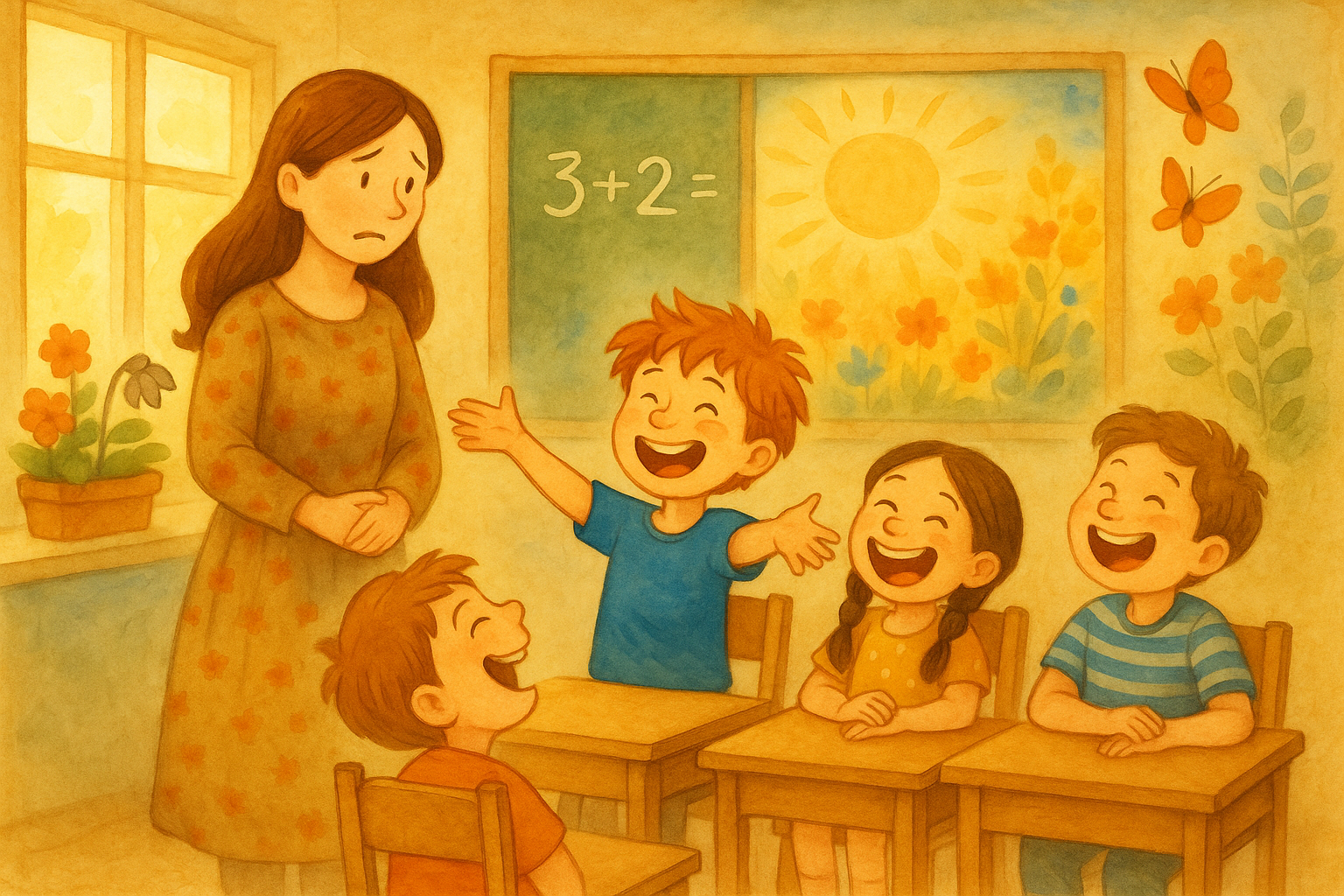 Prvé upozornenie — jeden kvet na okne vädne a stráca farbu