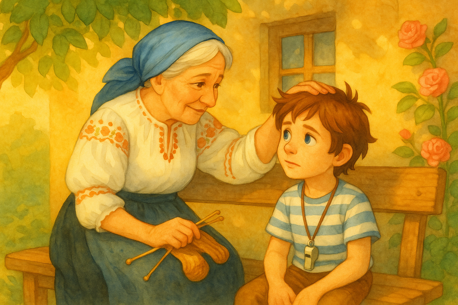 Babka Rozália radí Matejovi — studnička zapchatá kameňom