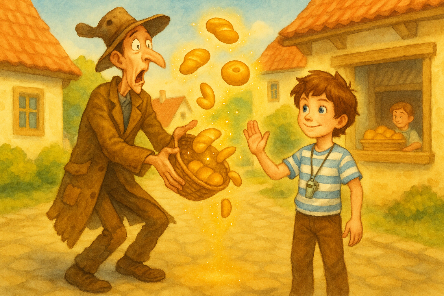 Matej sa teleportuje pred Bartolomeja — koláče miznú