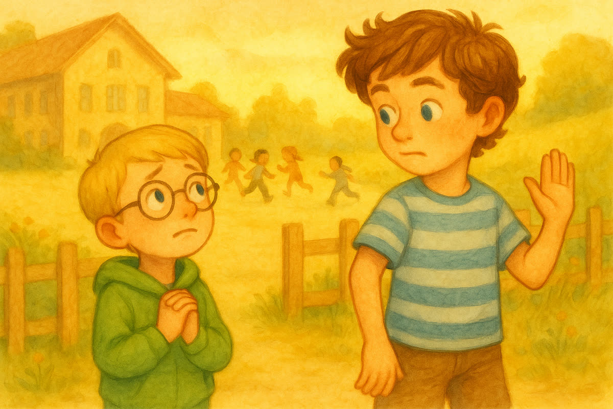 Kubko sa snaží rozveseliť Tomáša, ale ten ho odmieta